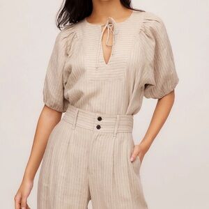 Fifteen Twenty Imogen Poof Sleeve Top